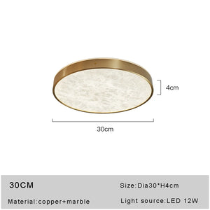 plafonnier en marbre espagnol design moderne et luxueux à led
