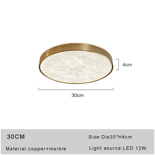 plafonnier en marbre espagnol design moderne et luxueux à led
