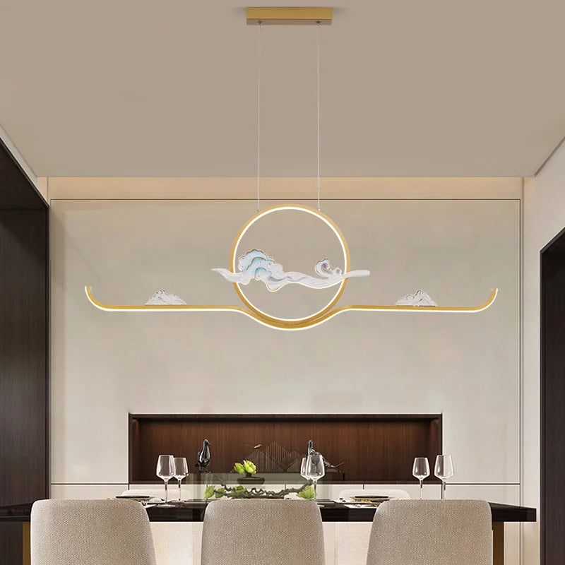 suspension de style chinois pour ambiance zen et moderne - vue 4 sur 14