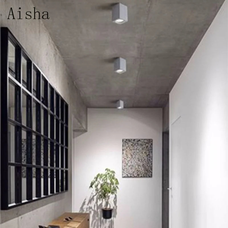 plafonnier led carré pour décoration intérieure moderne - vue 4 sur 12
