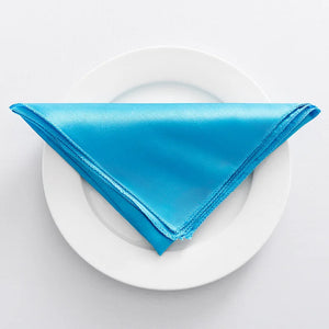 Decorative satin table napkin wedding style set