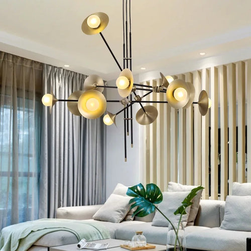 Nordic minimalist art chandelier for restaurants and hotels - vue 4 sur 10