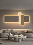 Minimalist LED wall light with remote control, Nordic decorative design