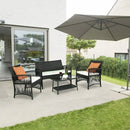 ensemble de meubles de jardin en rotin pour extérieur
