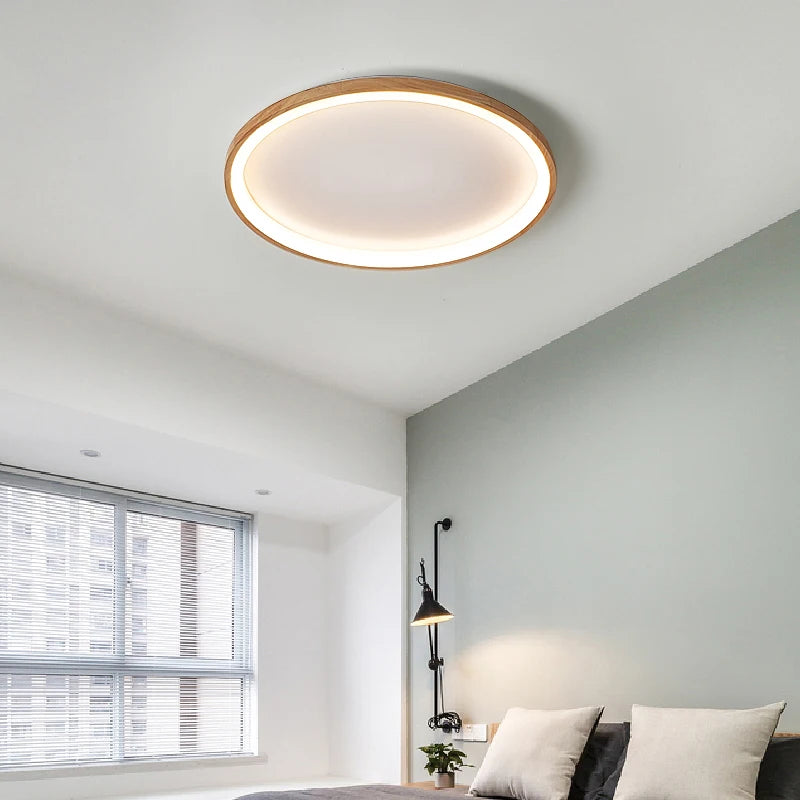 plafonnier led style japonais pour entrée et couloir - vue 4 sur 14