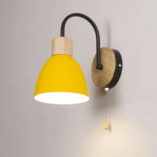applique nordique moderne macaron avec interrupteur led décoration maison