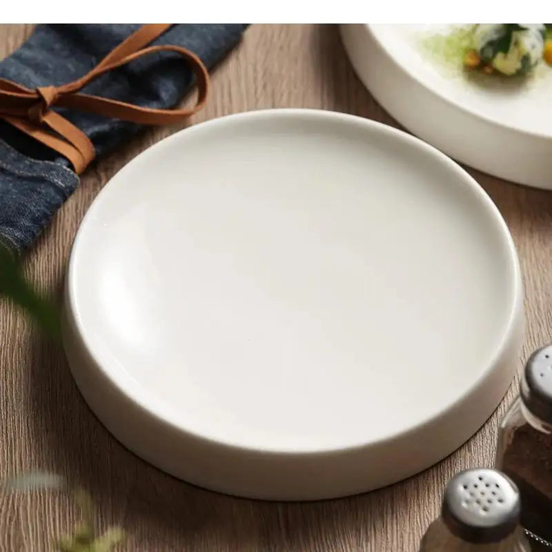 Assiettes céramique rondes style japonais pour repas - vue 5 sur 8