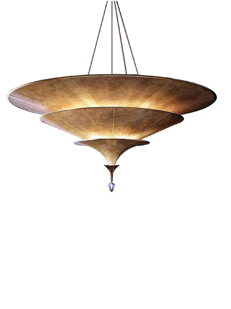 lustre bouddhiste asiatique style wabi sabi pour décoration intérieure - vue 6 sur 7