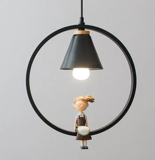 suspension vintage en fer pour éclairage enfants et cafés - vue 11 sur 10
