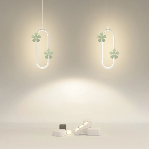 Modern petal-shaped pendant light for minimal nordic style - vue 5 sur 10