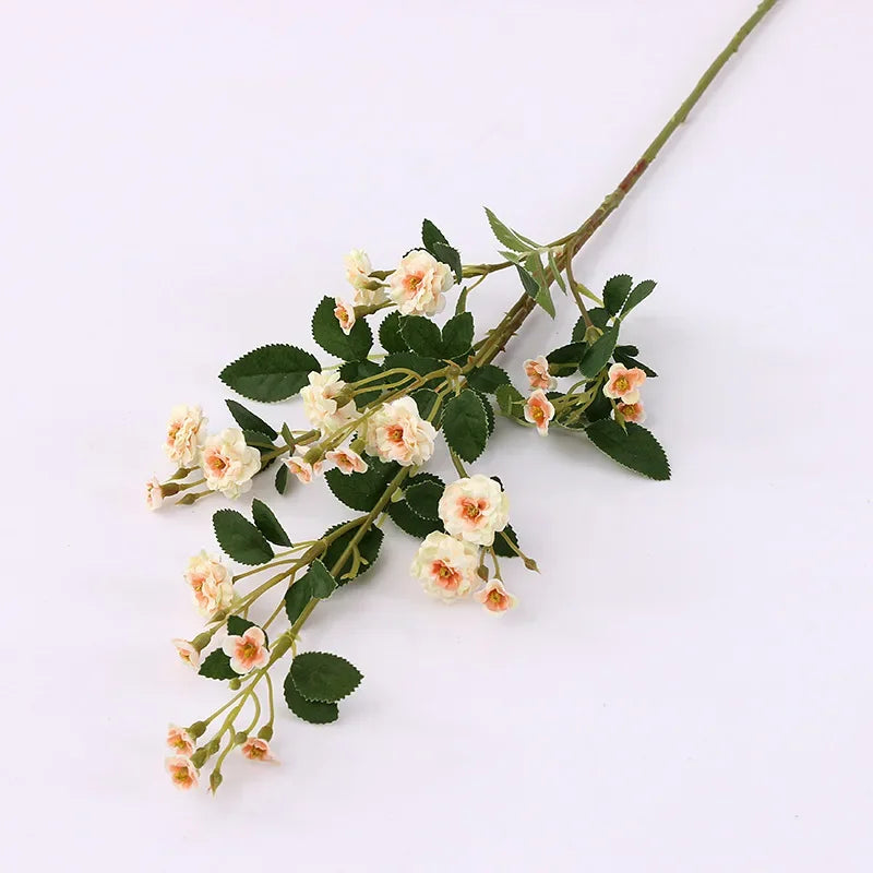 lot de 5 roses artificielles en soie pour décoration florale - vue 8 sur 13