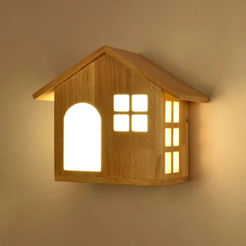 applique murale créatives modernes en bois pour enfants - vue 3 sur 8