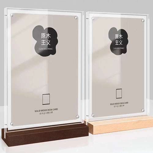 support de panneau magnétique acrylique pour affiches et menus