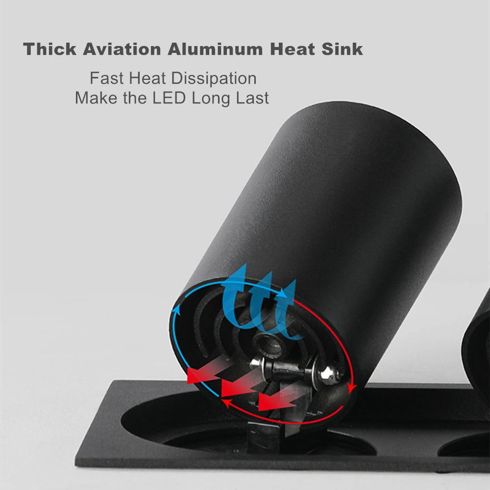 spot led encastré rotatif à intensité variable pour intérieur - vue 4 sur 5