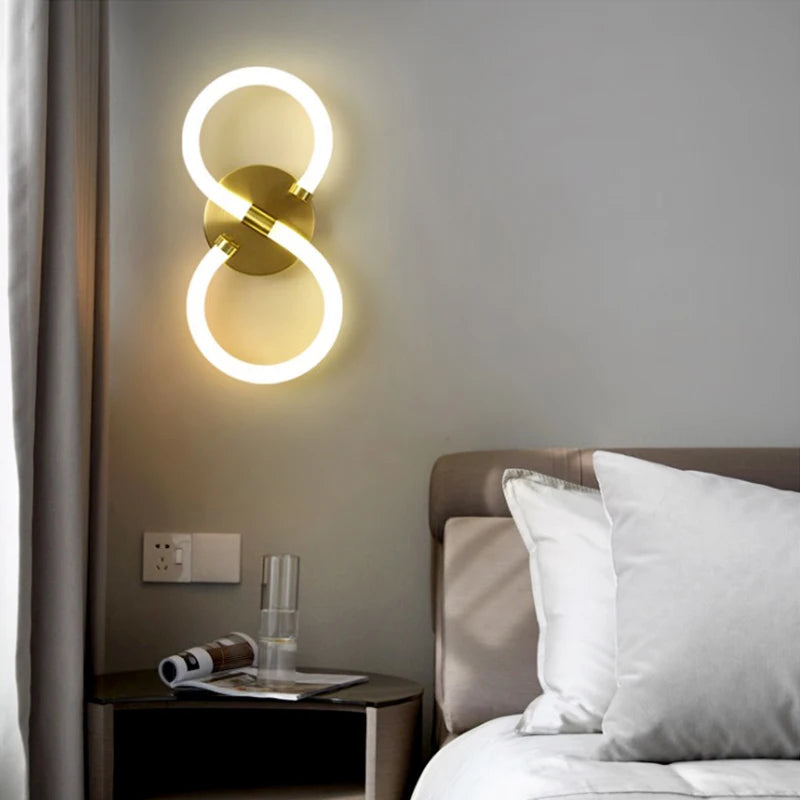 applique murale led en silice design moderne décoratif d'intérieur - vue 6 sur 10