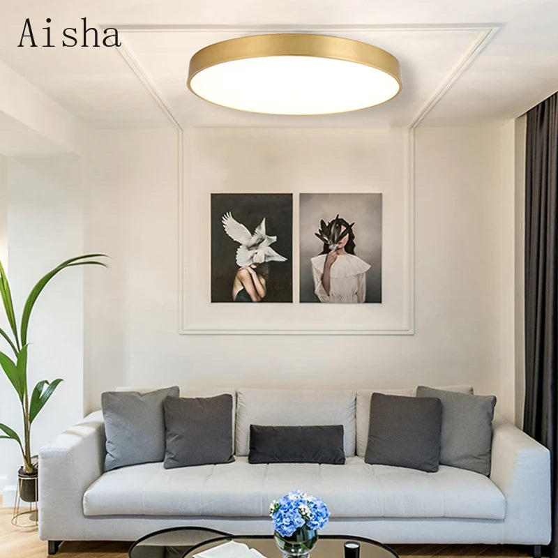 plafonnier led ultra fin pour décoration intérieure élégante et moderne - vue 7 sur 7