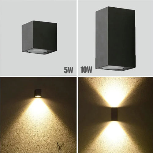 Applique murale LED 5W extérieure réglable pliante étanche IP65 - vue 10 sur 15