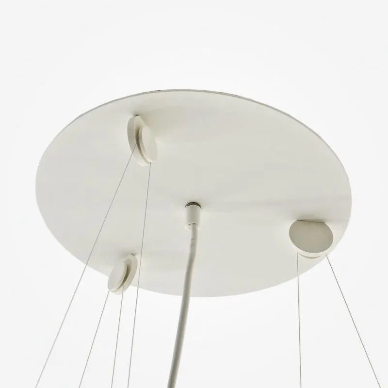lustre nordique wabi sabi led pour décoration de loft - vue 7 sur 8