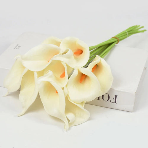 lot de fleurs artificielles lys calla pour mariage et décoration - vue 13 sur 17