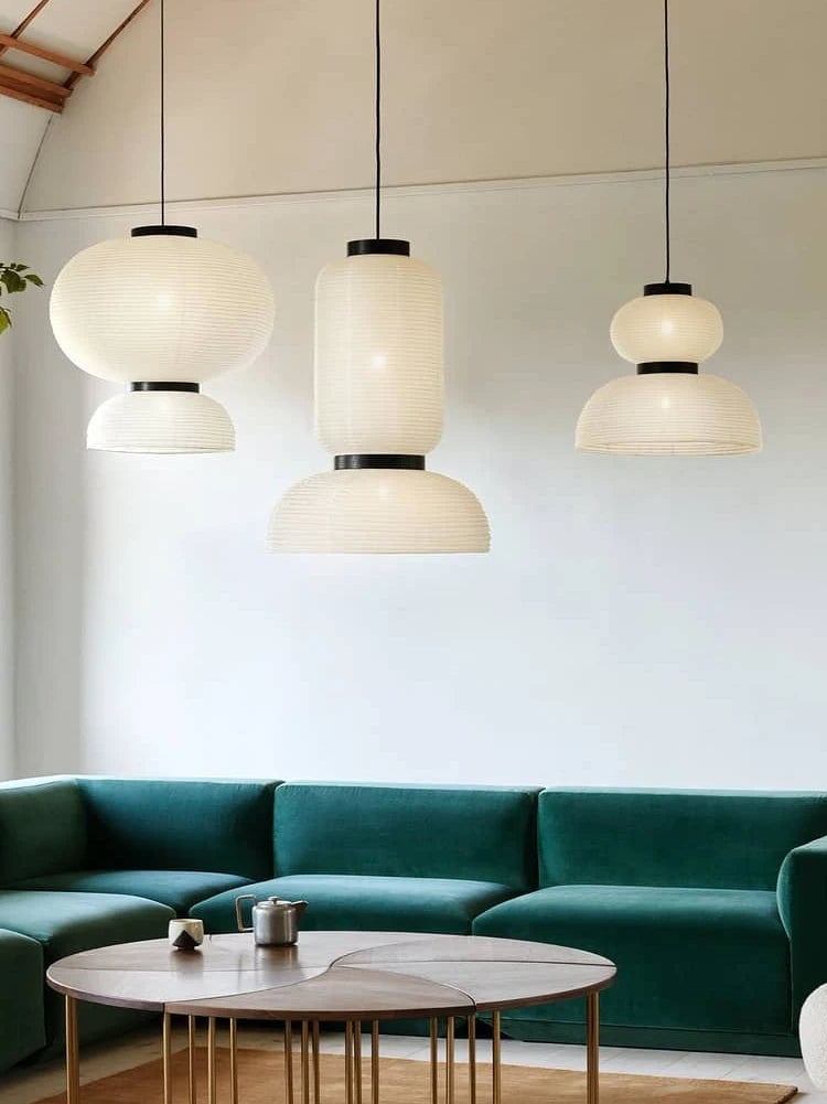 Suspension Nordique Lustre E27 Lustre Pour Salon Décor À La Maison Moderne Tissu De Soie Éclairage Tendu Suspension - vue 5 sur 12