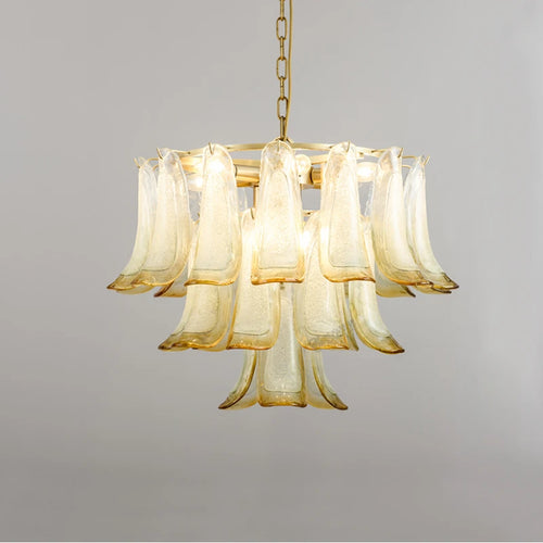 Modern Luxury Hardware Glass Chandelier Suitable for Villa Living Room Art Exhibition Hall, Hotel Bedroom Decoration Lighting - vue 2 sur 9