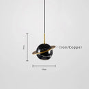lustre circulaire en marbre naturel style nordique pour bars et restaurants