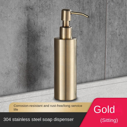 distributeur de savon mural en acier inoxydable 200 ml accessoires salle de bain - vue 20 sur 21