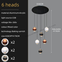 Creative chandelier for minimalist and modern lighting