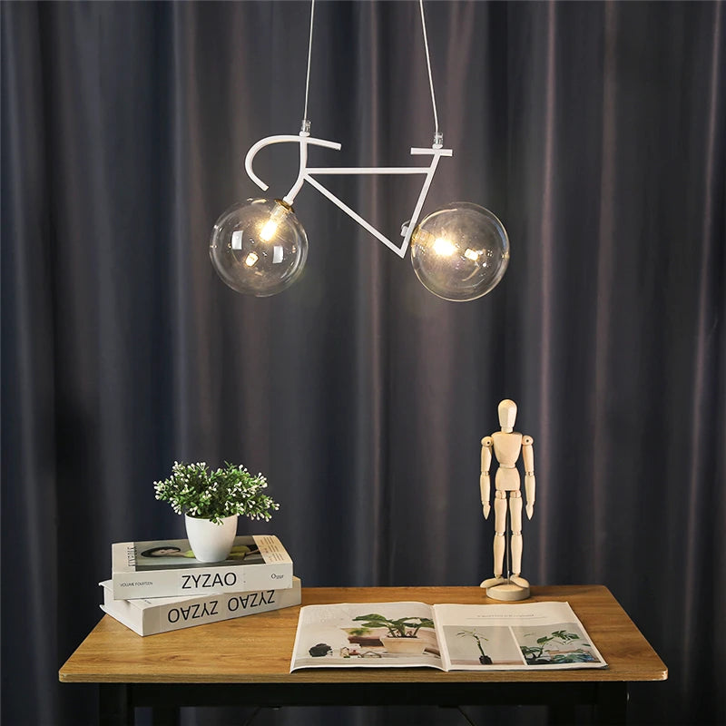 suspension modernes led en fer pour vélo créatives