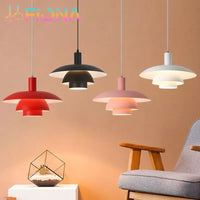 Multicolour flying saucer design pendant light for interior decoration