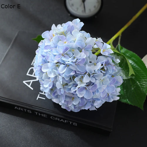 New Silk Simulation Hydrangea Flower European Style Home Decoration,Wedding Floor Arrangement Large Hydrangea Flower - vue 12 sur 13