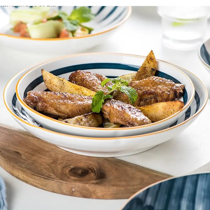 Assiette creuse japonaise porcelaine fine 18 cm