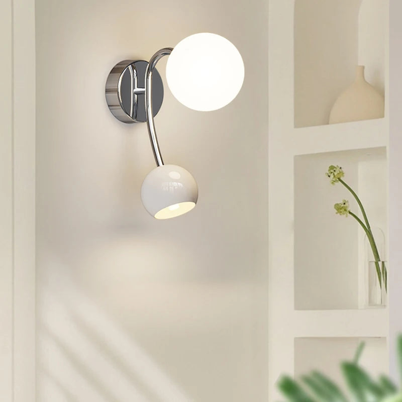 NOUVELLE boule ronde applique murale haut vers le bas applique murale chambre lampes de chevet salon allée couloir balcon appliques rouge vert jaune - vue 6 sur 8