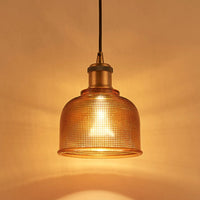 suspension led moderne rétro gzmj rayure bonbons verre