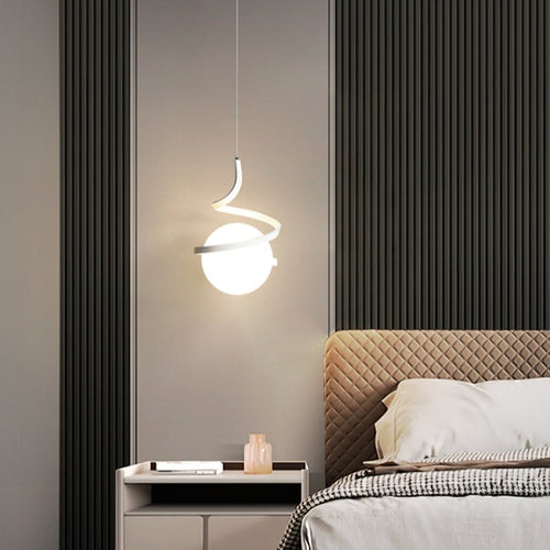 Suspension design LED minimaliste ondulé Polino - vue 4 sur 7