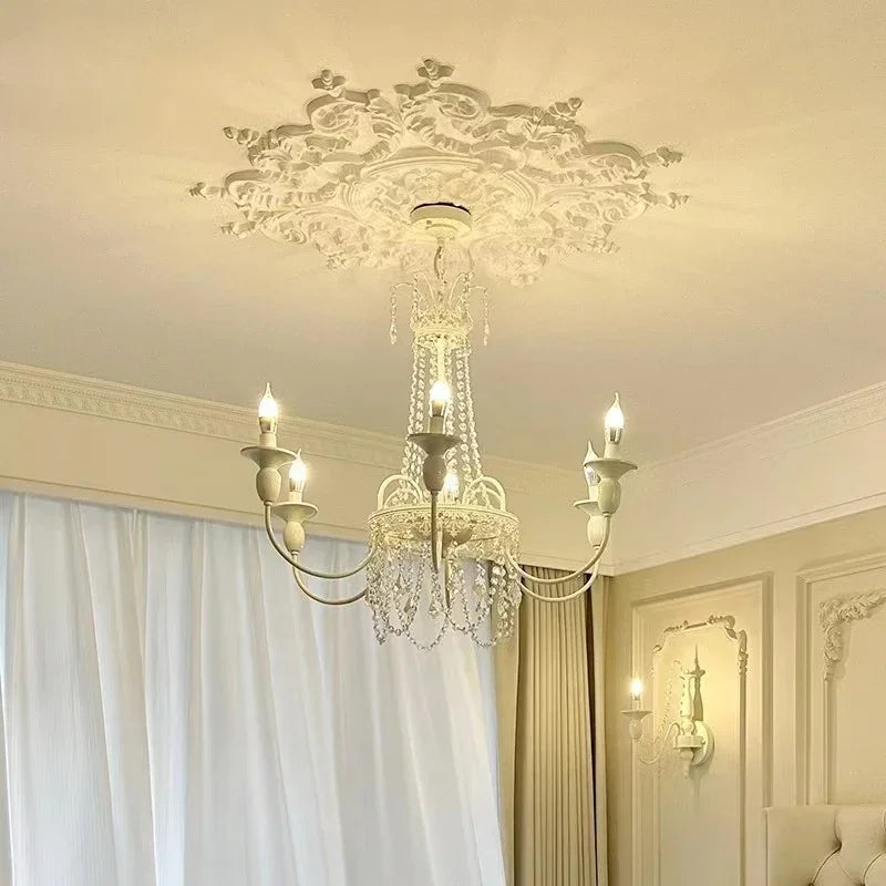 lustre en cristal style français pour chambre de princesse - vue 5 sur 11