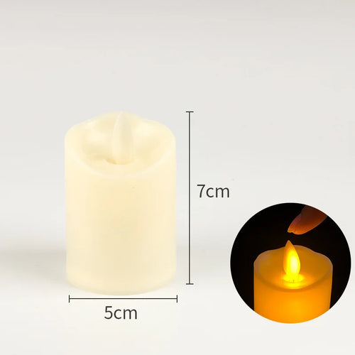lampe à poser électrique avec bougies sans flamme pour décorations festives - vue 12 sur 14