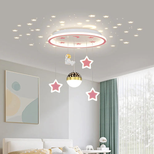 Plafonnier LED en forme d'étoile pour chambre d'enfant - vue 3 sur 9
