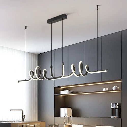 Modern minimalist pendant light for decorative indoor lighting - vue 3 sur 7