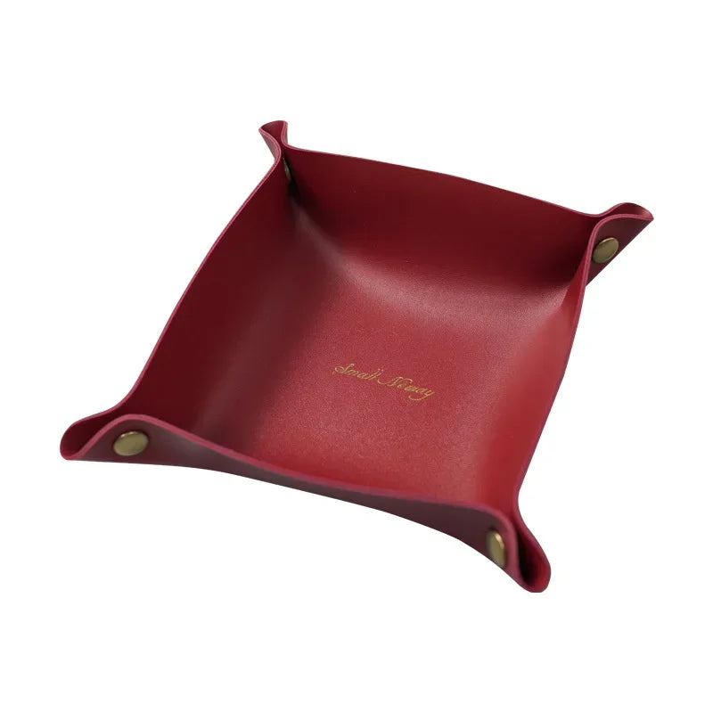 boîte de rangement en cuir pour bureau et accessoires - vue 17 sur 20