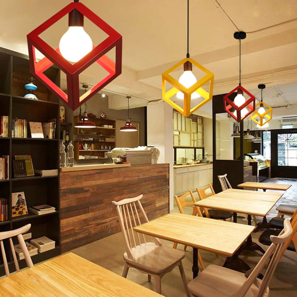 lampe suspendue industrielle rétro en fer pour intérieur - vue 6 sur 22