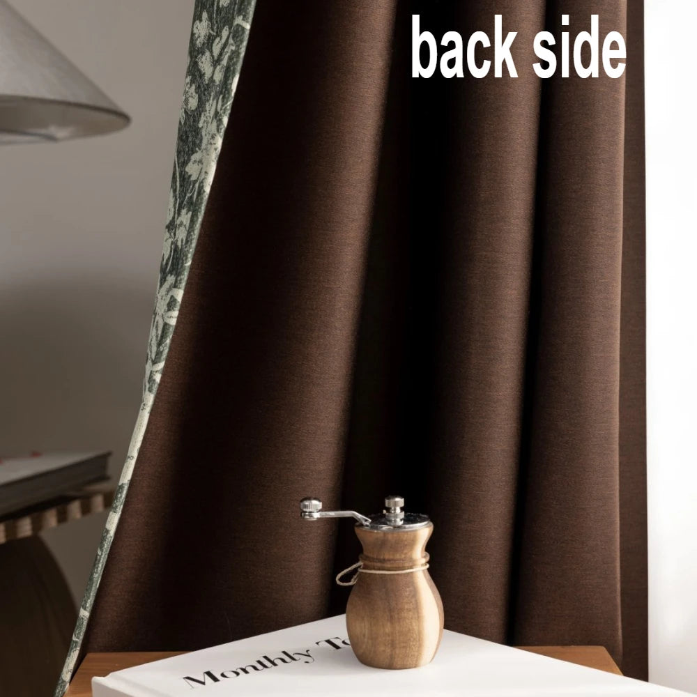 Rideau occultant floral moderne pour chambre ou salon - vue 5 sur 8