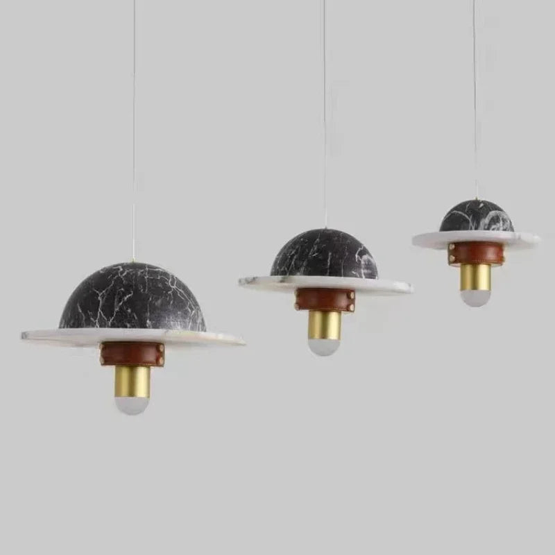 suspension en marbre design nordique pour intérieur moderne - vue 5 sur 9