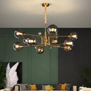 lustre led moderne 10 globes luminaire décoratif
