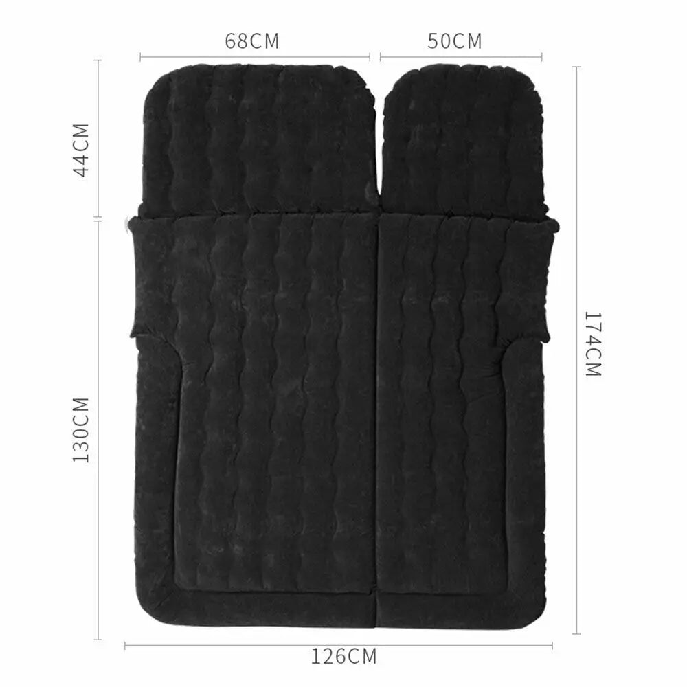SUV Car Air Mattresses Folding Mattress with Air Pump∙ Inflatable Pillow 175 x 130 x 13CM, Max300KG Inflatable Mattress for Cars - vue 5 sur 6