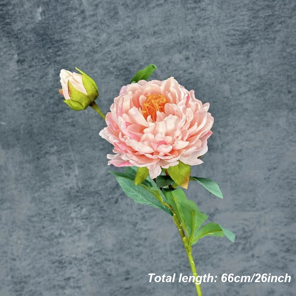 bouquet de pivoines artificielles en soie pour mariage et décoration intérieure - vue 14 sur 21