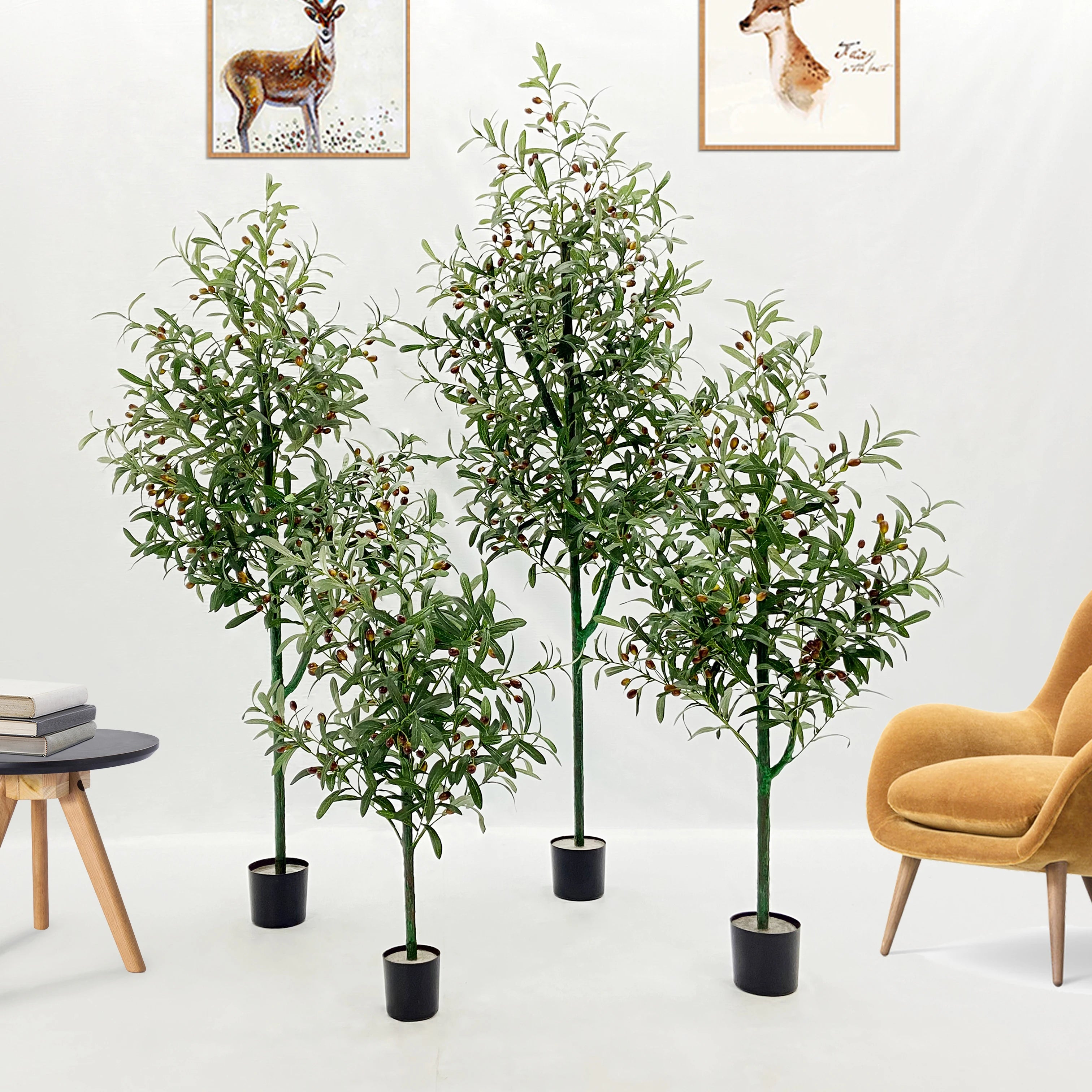 plante artificielle en pot pour décoration intérieure moderne - vue 2 sur 12