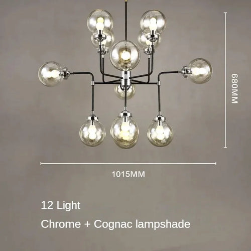 lustre artistique en verre pour décoration intérieure moderne - vue 20 sur 24