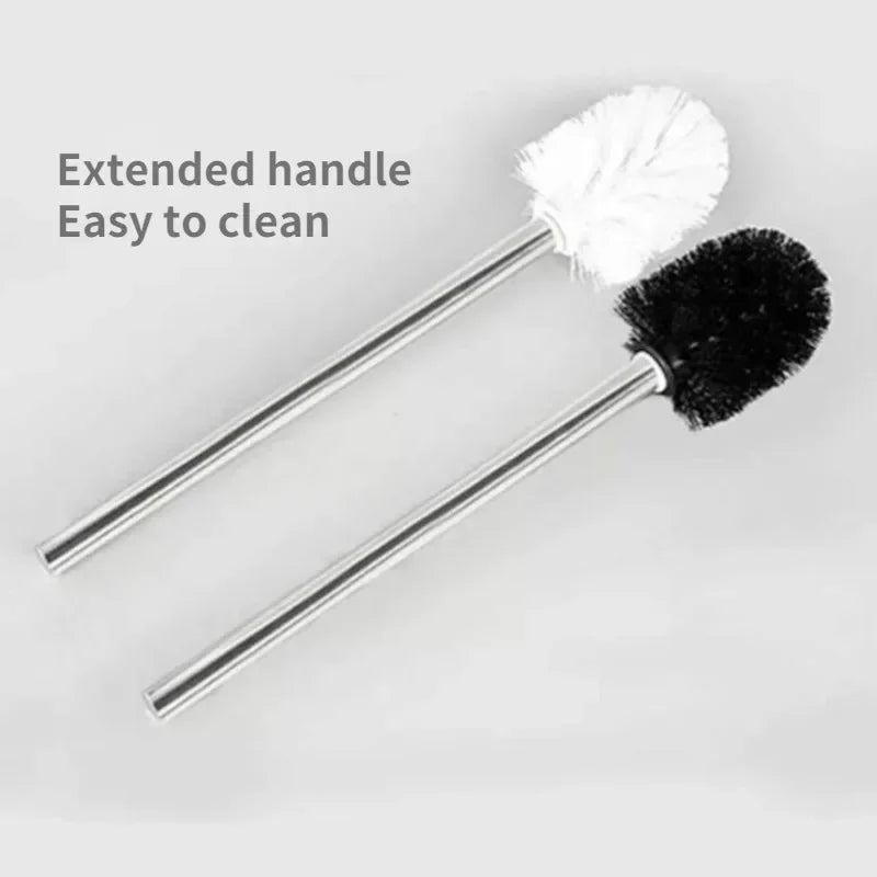 brosse de toilette en acier inoxydable pour nettoyage sanitaire - vue 2 sur 8