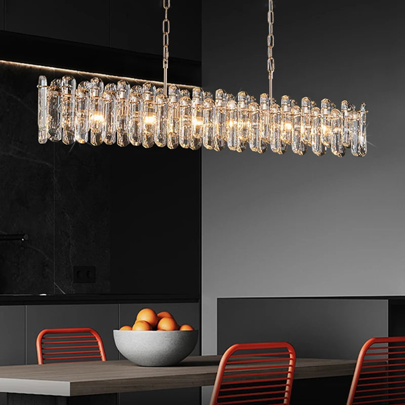 lustre glamour moderne en cristal clair pour intérieur - vue 5 sur 11